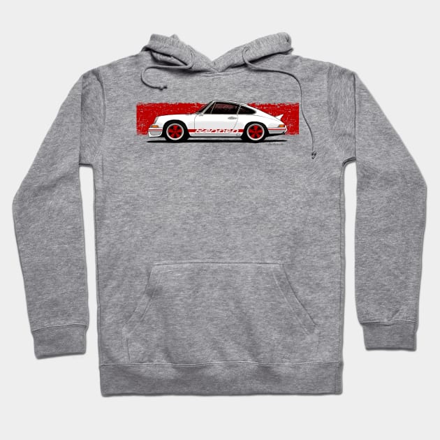 The iconic German sports car with red stripes Hoodie by jaagdesign